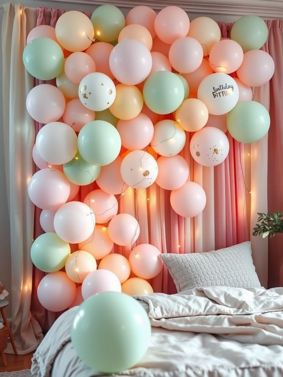 decorative balloon wall display