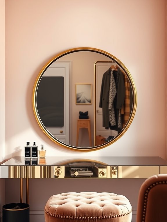 decorative circular wall mirrors