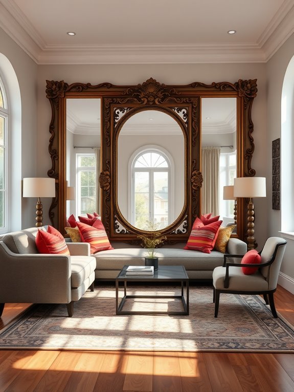decorative framed mirrors collection