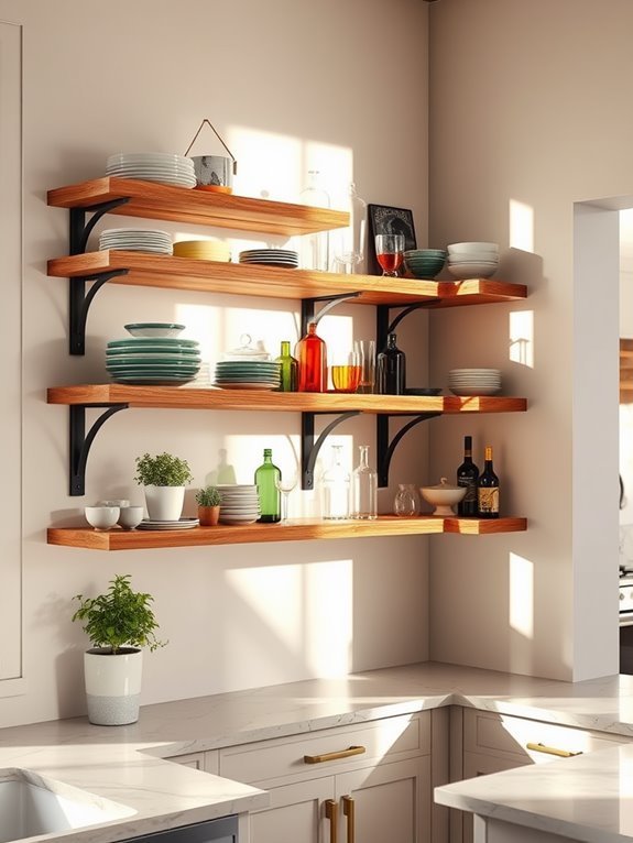 display and access shelves