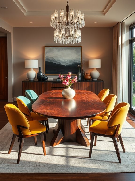 distinctive geometric table designs