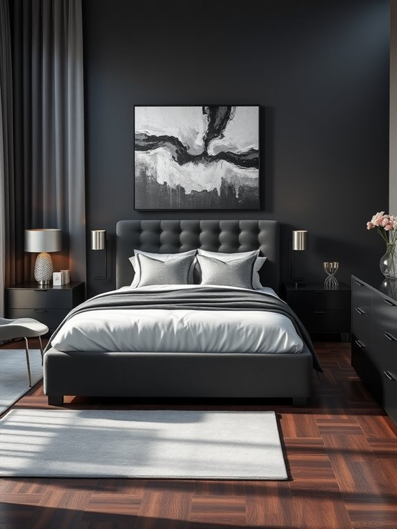 dramatic dark grey aesthetic