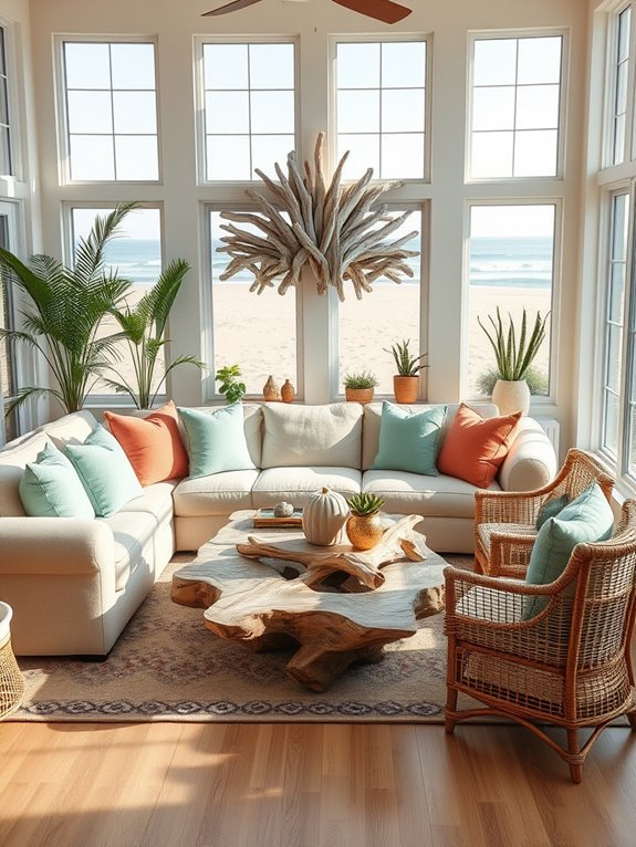 driftwood accent design elements