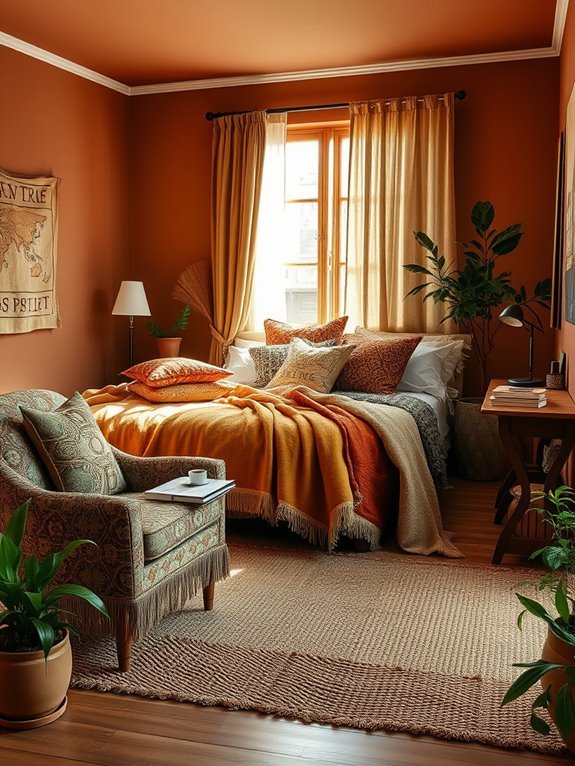 earthy tones in textiles