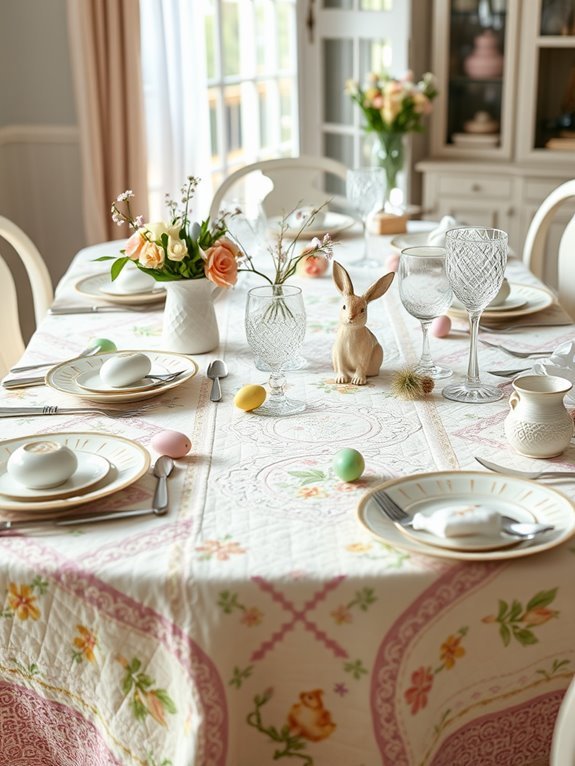 easter themed quilted tablecloths
