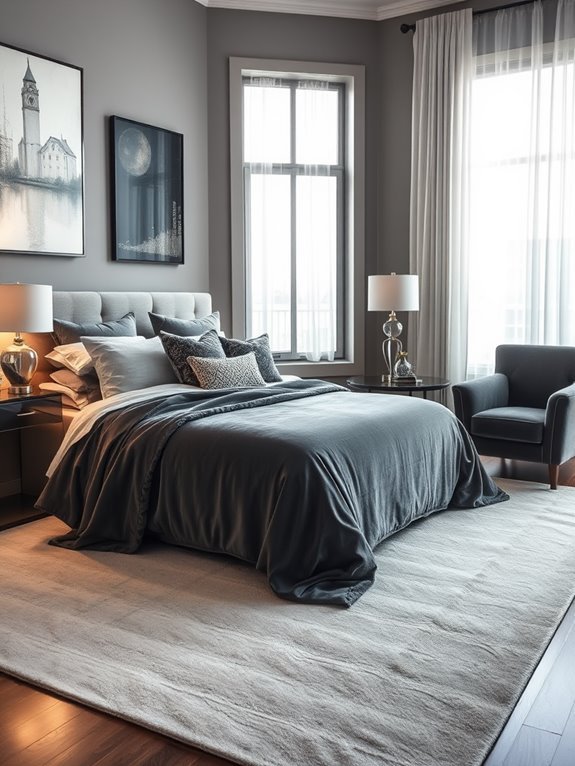 elegant gray velvet details