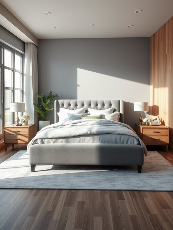 elegant grey wood combination