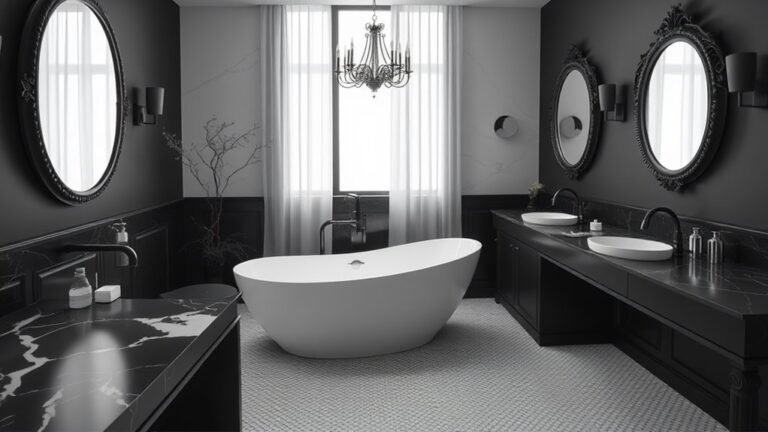 elegant monochrome bathroom inspiration