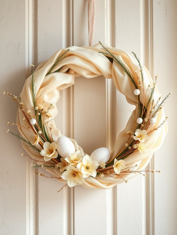 elegant neutral easter decor
