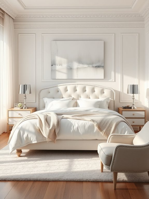 elegant pristine white hues