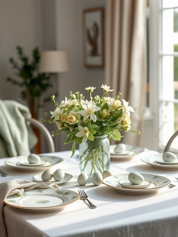 elegant sage green touches