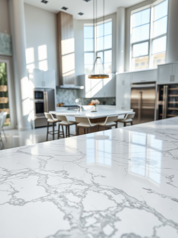 elegant stone kitchen surfaces
