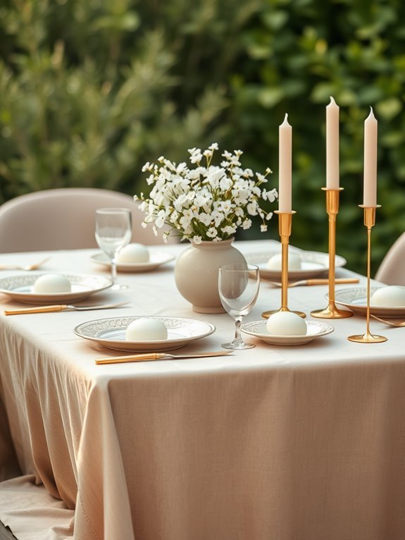 elegant taupe dining decor