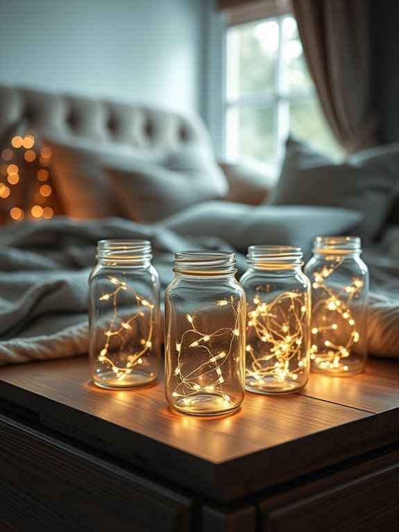 enchanting illuminated glass jars
