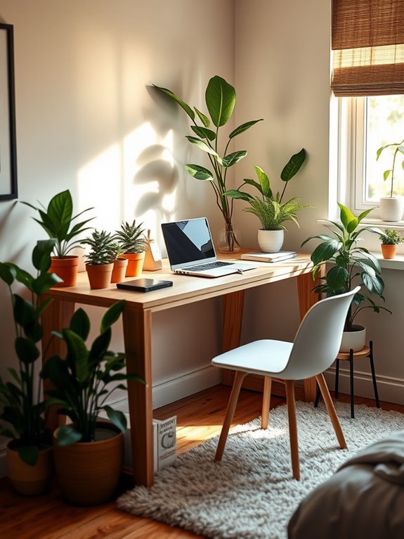 enhance space with greenery