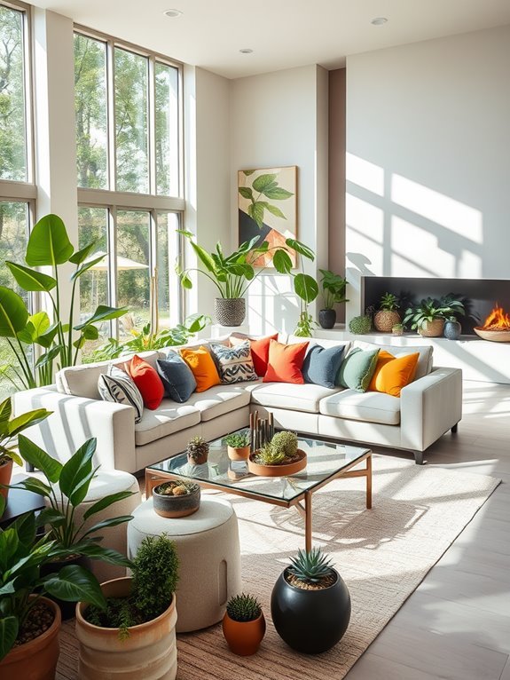 enhance space with plants