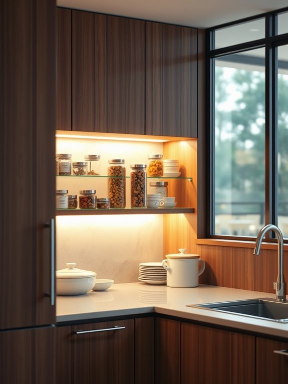 enhanced visibility under cabinets