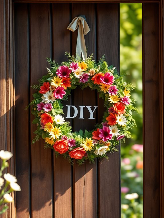 entryway wreath decoration ideas
