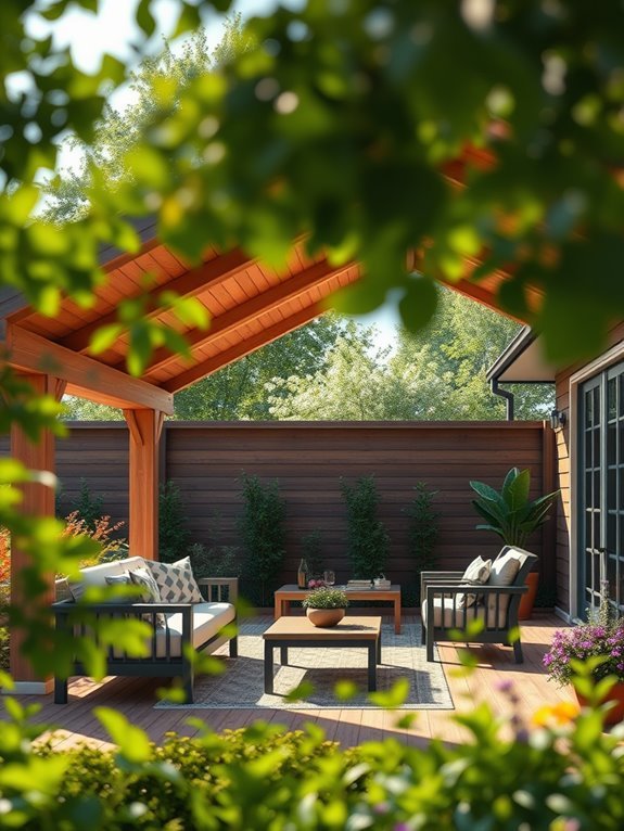 extended eaves provide shelter