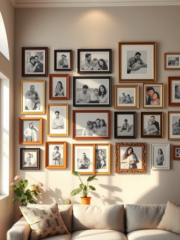 family memories displayed creatively