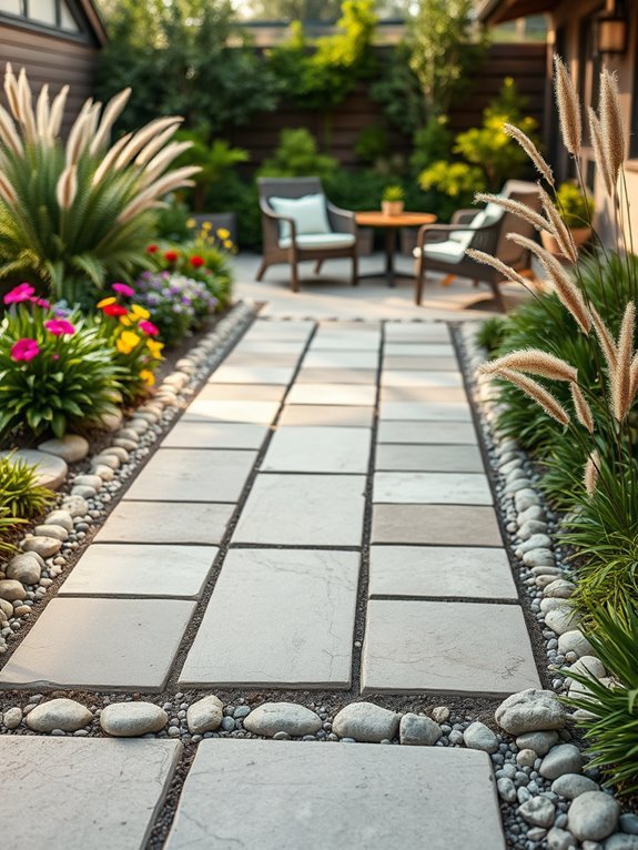 flagstone decorative border design