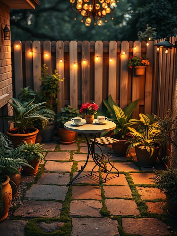 flagstone patio retreat space