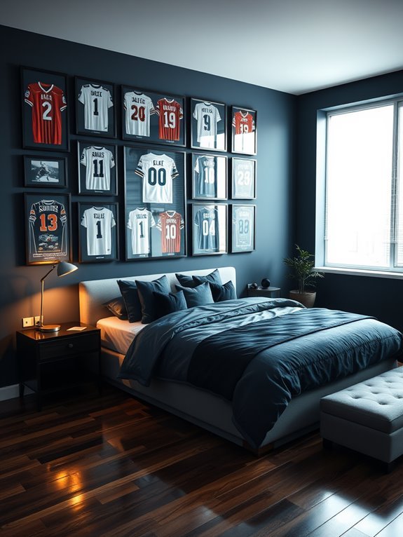 framed sports collectible items