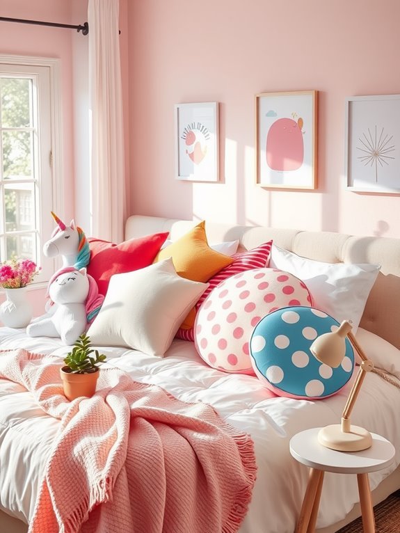 fun and colorful cushions