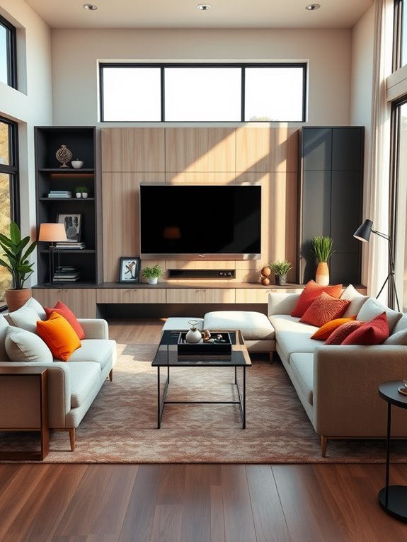 functional entertainment center design