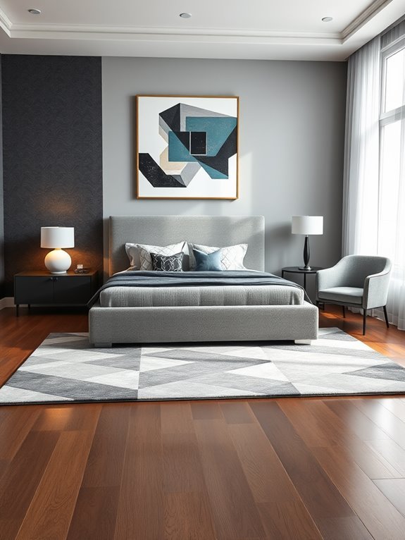 geometric modern grey design