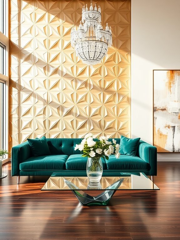 glamorous metallic design elements