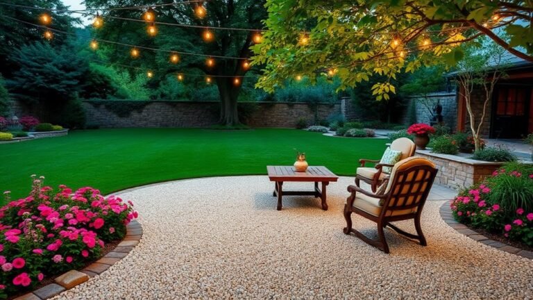 gravel patio design inspiration