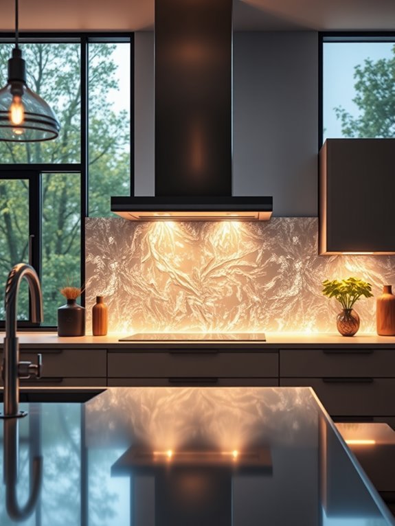 illuminated glass wall design