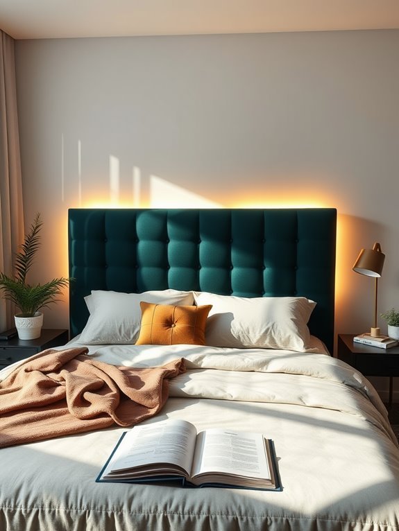 illuminated headboard design idea