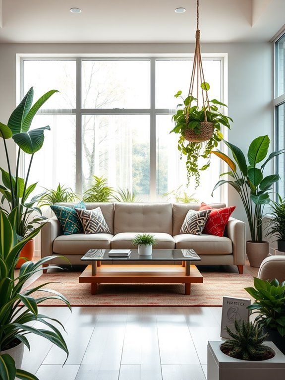 indoor plants enhance freshness