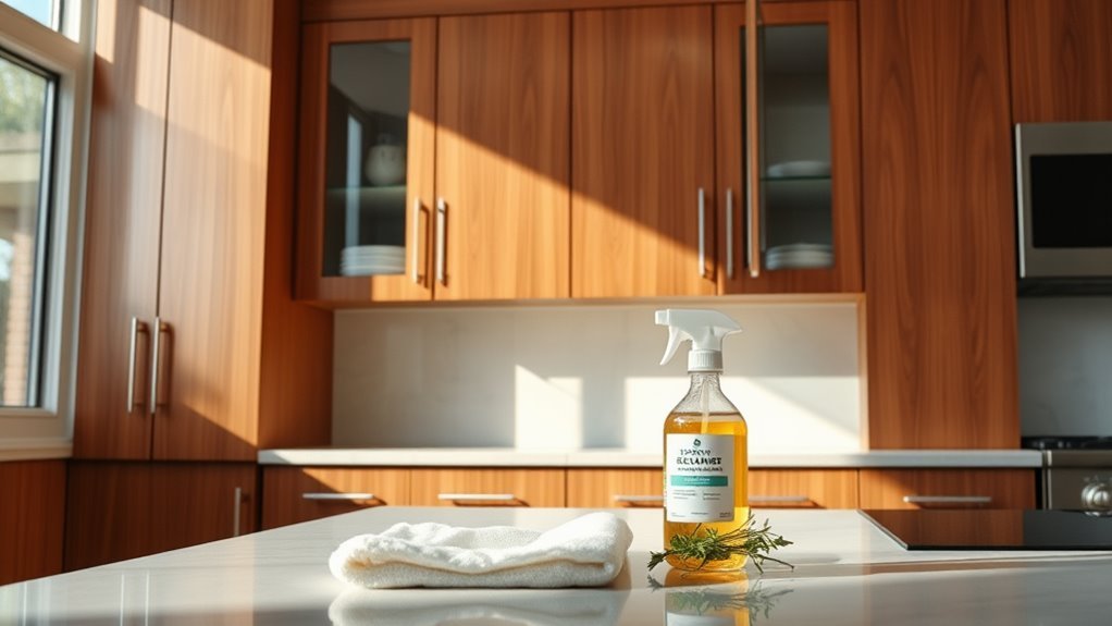 Image showcasing How to Clean Wood Cabinets for a Fresh, Grime-Free Finish