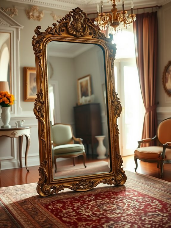 large reflective wall decor