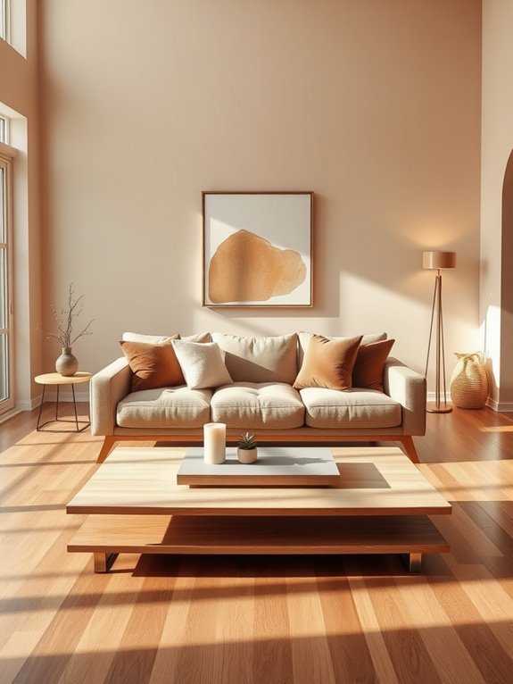 light brown minimalist design