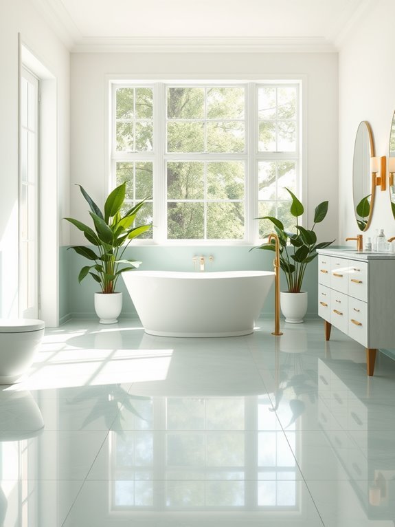 light colored flooring design
