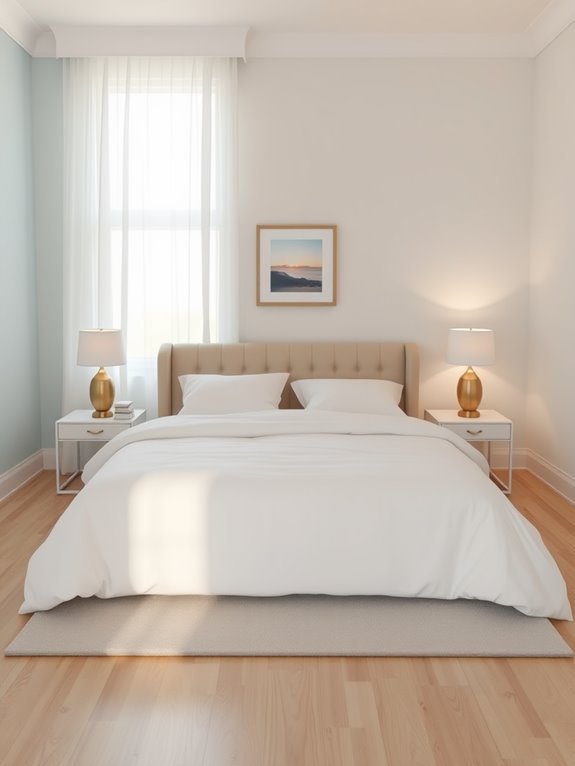 light colors enhance spaciousness