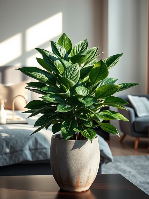 lush indoor air purifier plant