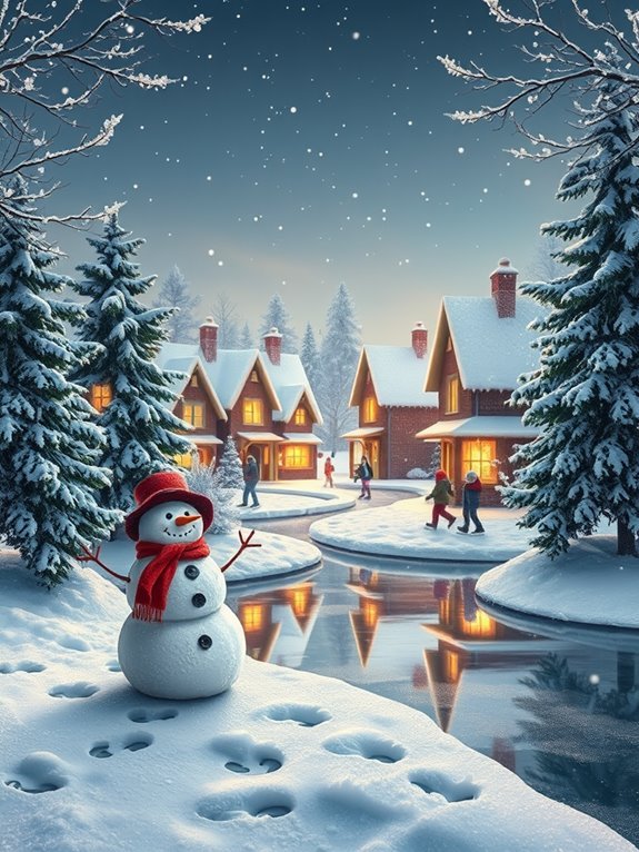 magical snowy landscapes abound