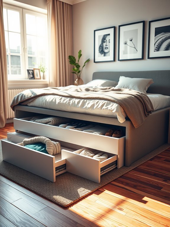 maximize space with drawers