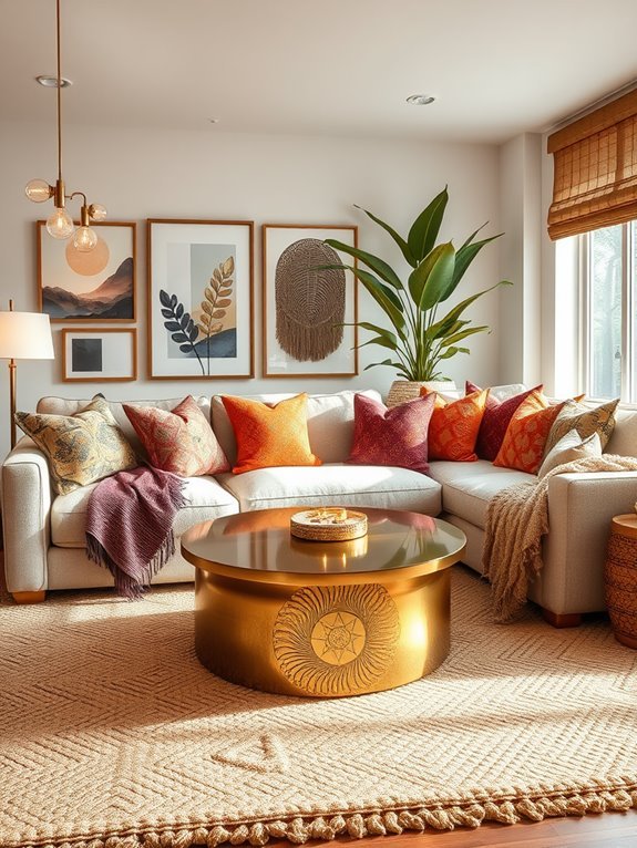 metallic accents for glamour