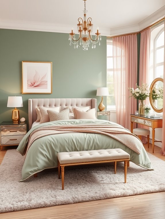 metallic glamour enhancements applied