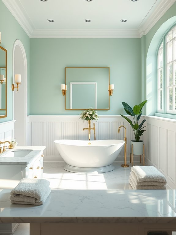 mint green wall color
