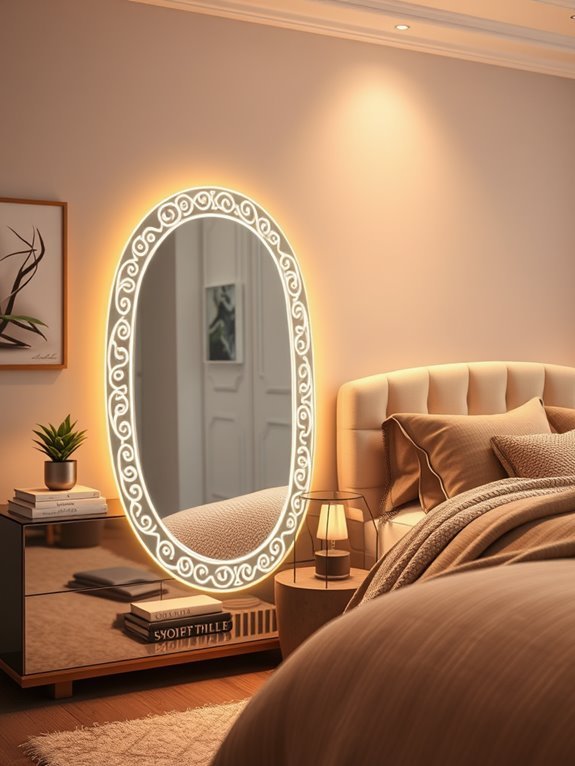 modern led mirror integration