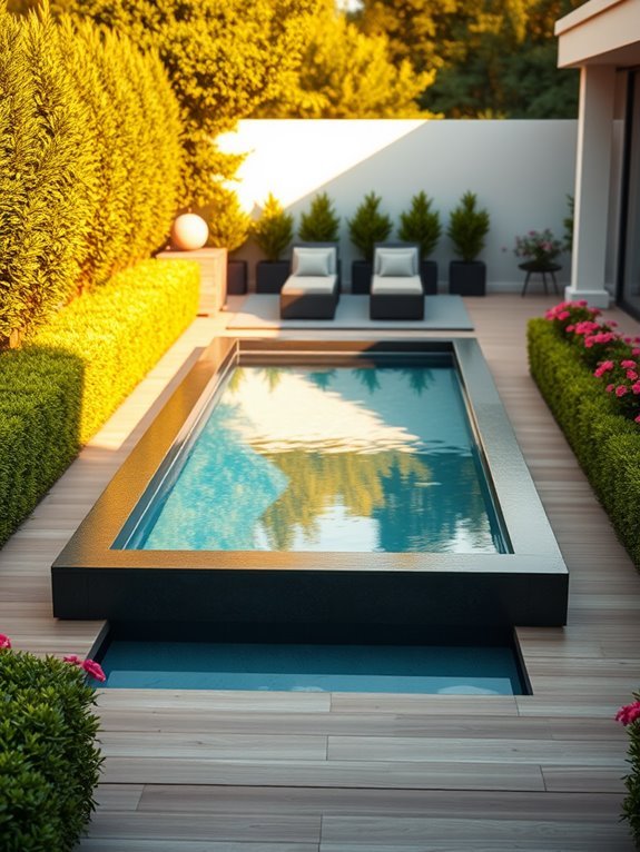 modern minimalist plunge pool