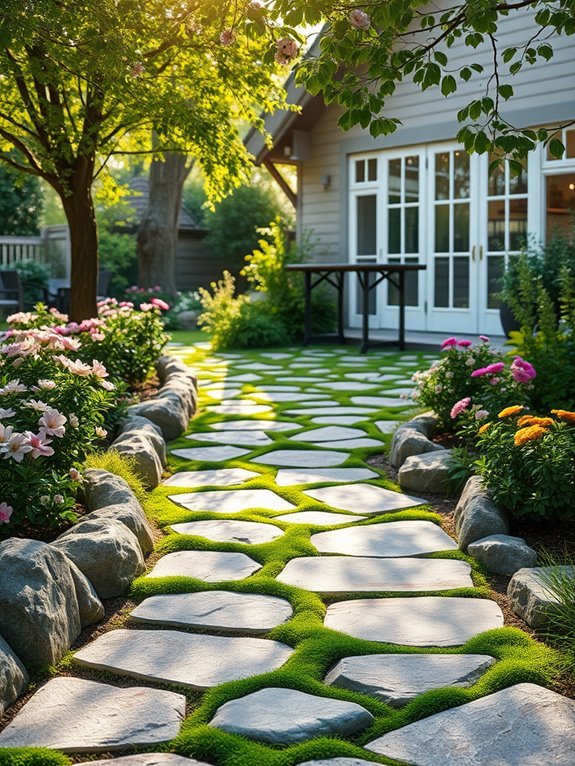 natural stone pathway design