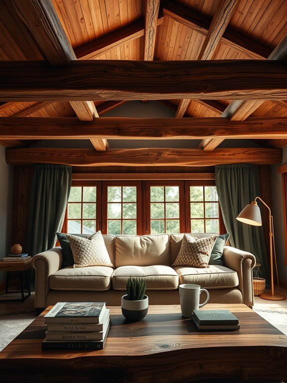 natural timber architectural features
